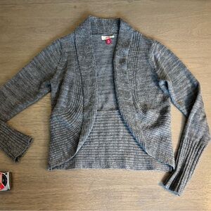 Lei Women's Gray Cardigan Sweater